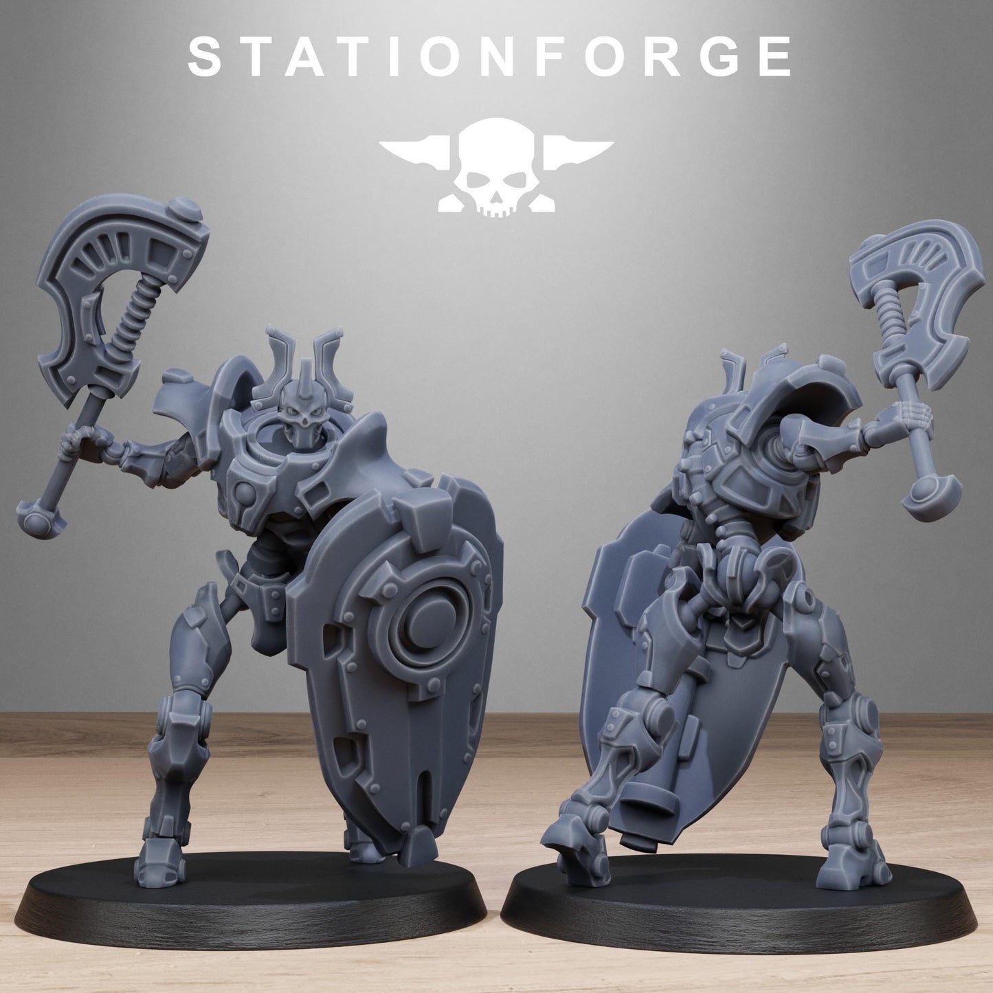 Astronet Blades, Modular Sci-Fi Undead Robot Warriors by STATIONFORGE, Grimdark Wargames Proxy