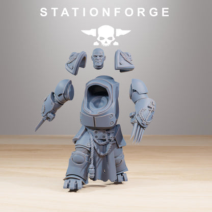 Socratis Vanguard Melee Unit, Modular Sci-Fi Marine warriors by STATIONFORGE, Grimdark Wargames Proxy
