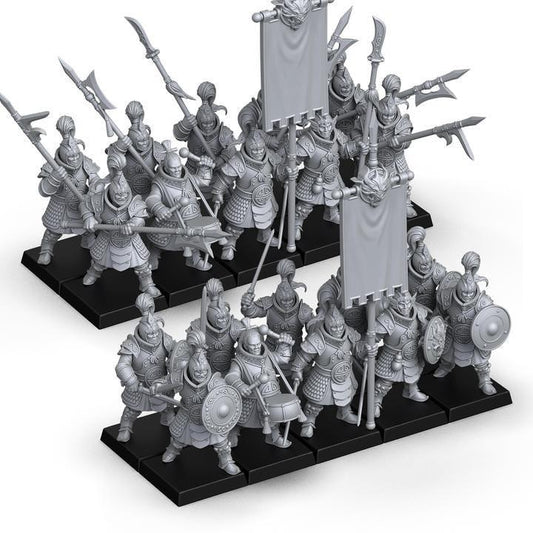 Emerald Warriors by Punga Miniatures - Wargame Scale 3D Printed Miniature