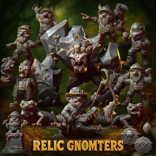 Relic Gnomsters by Punga Miniatures - Wargame Scale 3D Printed Miniature - Part 1