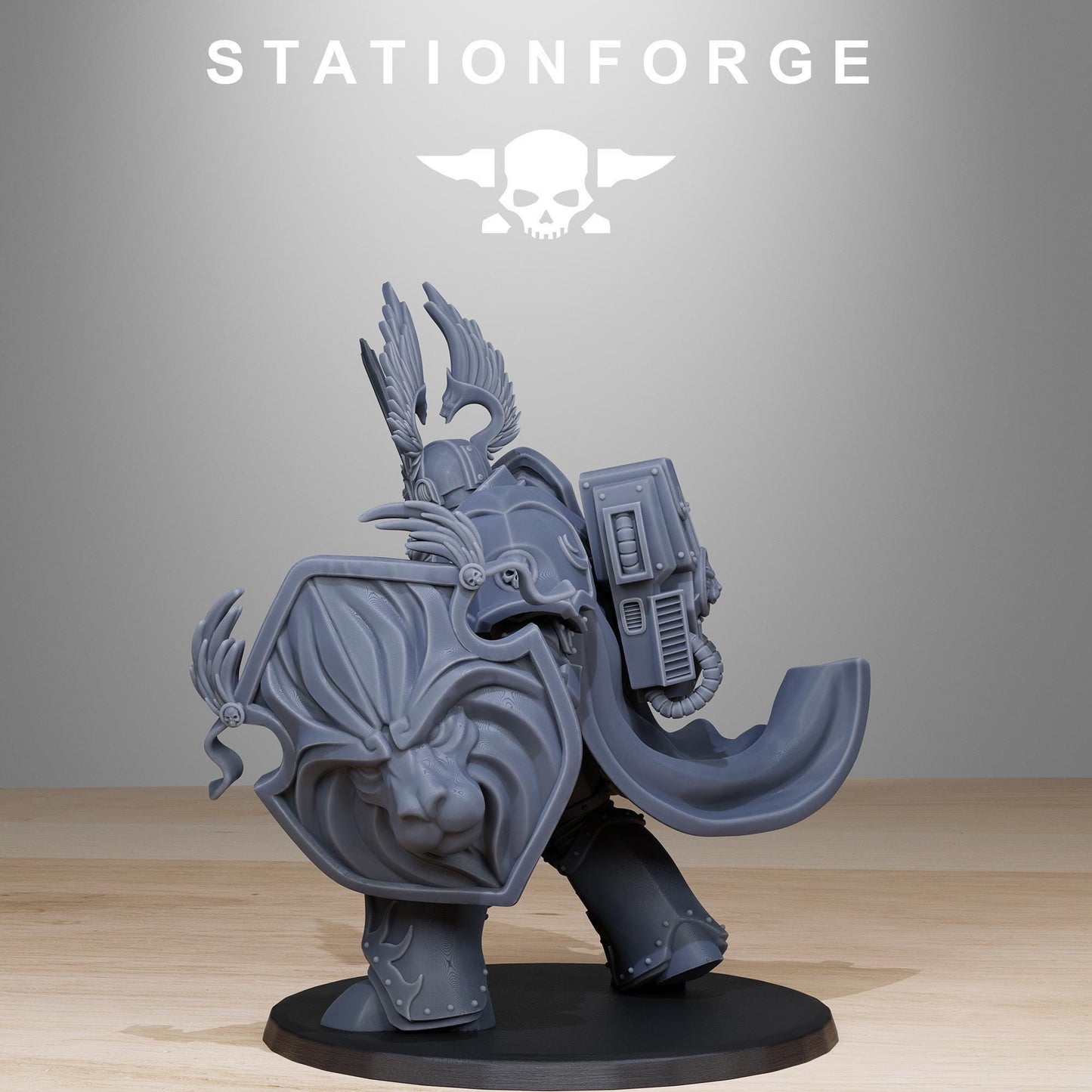 Socratis Archon Sir Thalion, Modular Sci-Fi Marine warriors by STATIONFORGE, Grimdark Wargames Proxy