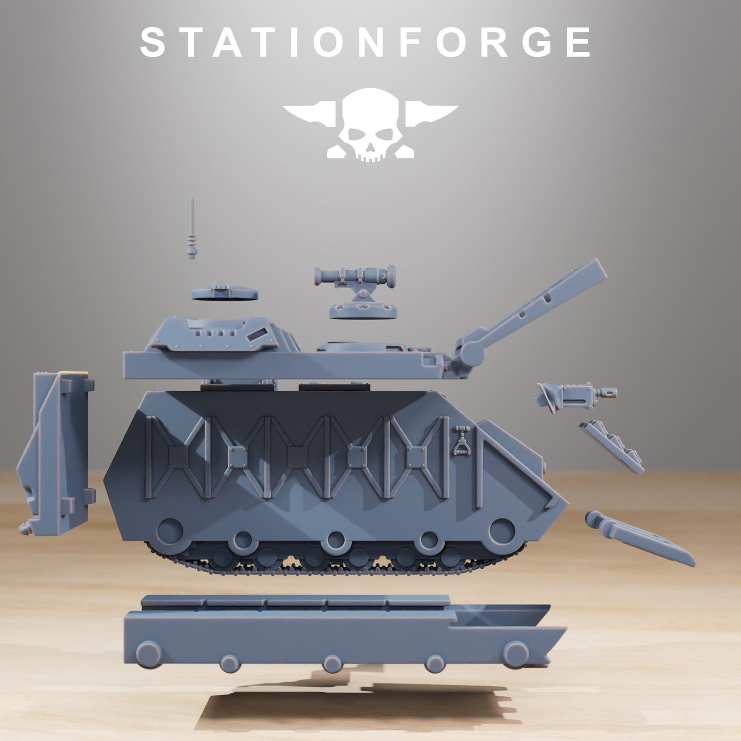 Socratis Dominator Tank - Socratis Marines  - Futuristic Marine Army, Sci-Fi Space Scout Vehicle by STATIONFORGE