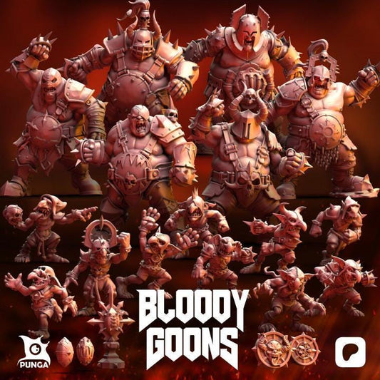 Bloody Goons Full Team by Punga Miniatures - Wargame Scale 3D Printed Miniature