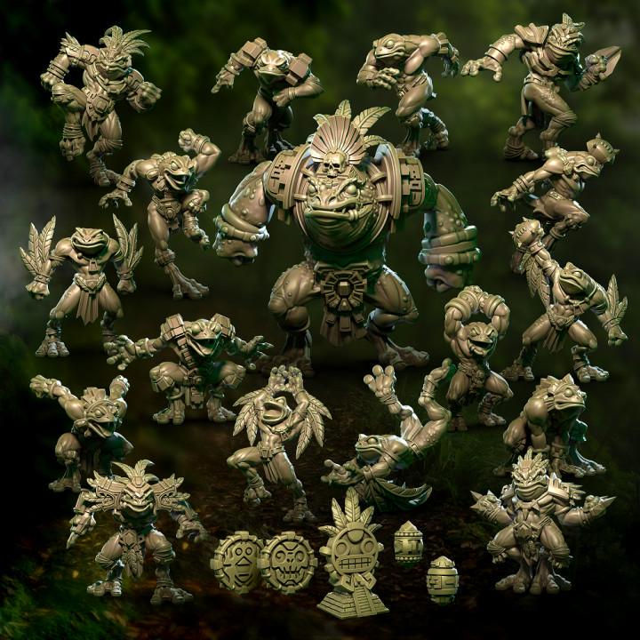 Jungle Avengers by Punga Miniatures - Wargame Scale 3D Printed Miniature - Full Team