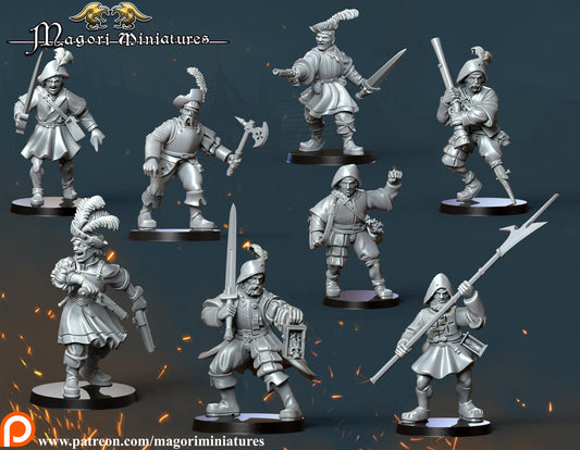 Marienburg Warband Vol 2, Fantasy Skirmish Miniatures by Magori Miniatures, perfect for Fantasy Wargames and RPGs