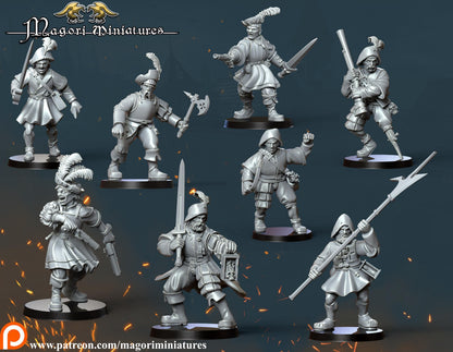 Marienburg Warband Vol 2, Fantasy Skirmish Miniatures by Magori Miniatures, perfect for Fantasy Wargames and RPGs
