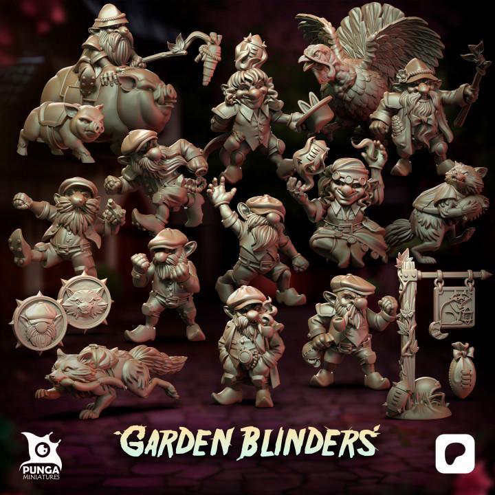 Garden Blinders by Punga Miniatures - Wargame Scale 3D Printed Miniature - Basic Team