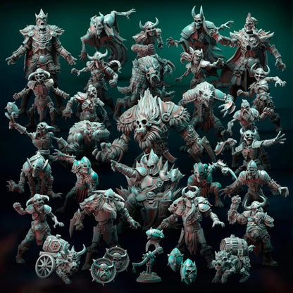 Frozen Ravagers by Punga Miniatures - Wargame Scale 3D Printed Miniature - Complete Set