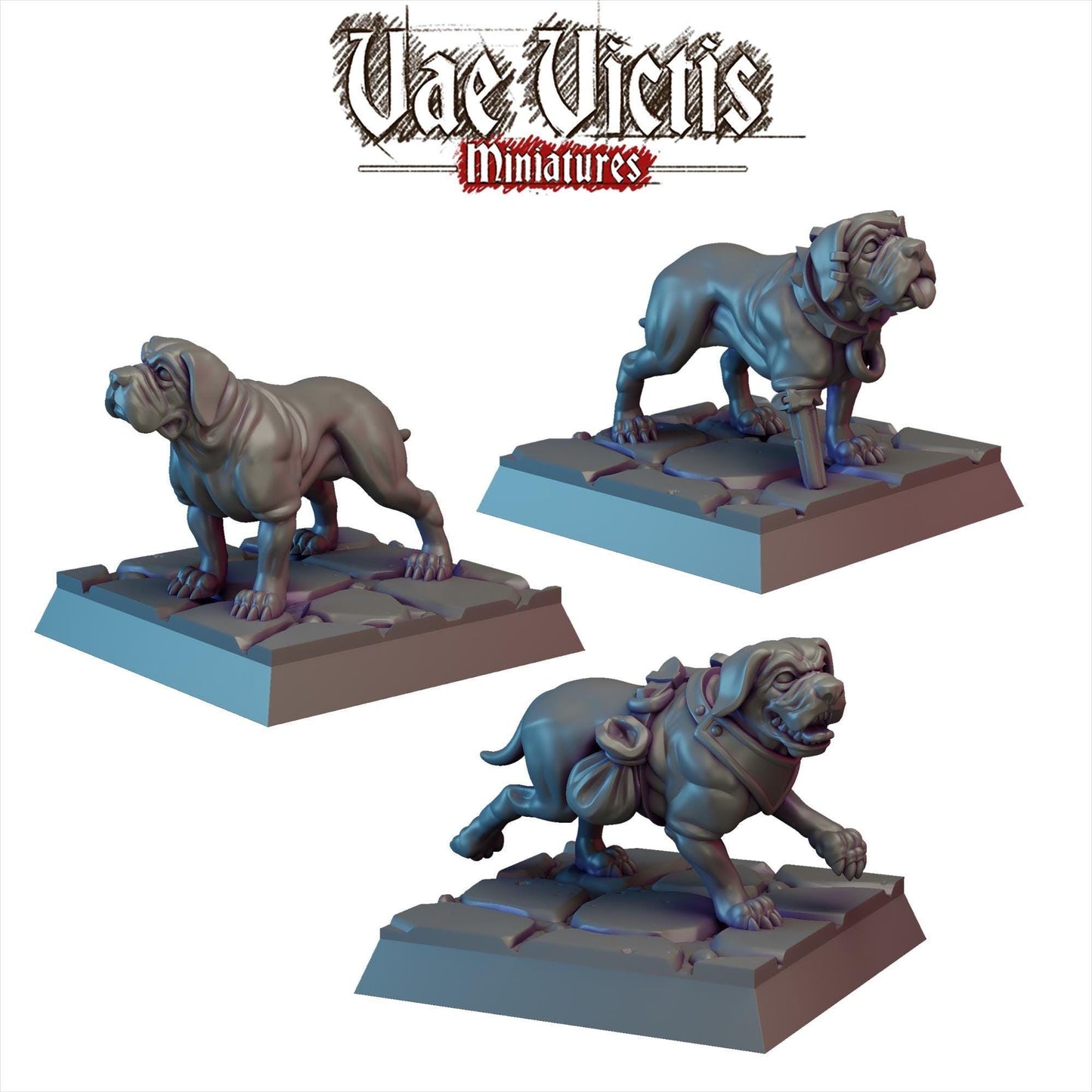 War Hounds Miniatures, Fantasy Wargame Dogs, Vae Victis