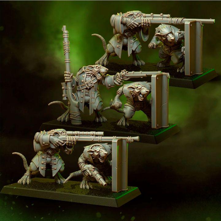 Pirate Snipers by Punga Miniatures - Wargame Scale 3D Printed Miniature