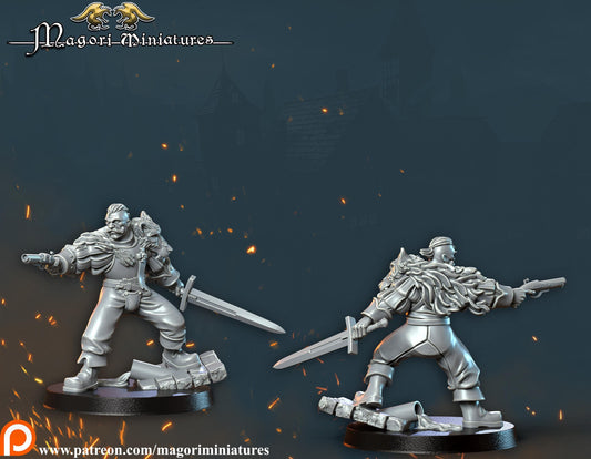 Ostenland Blood Brother Miniature, Magori Miniatures, Fantasy Wargame RPG