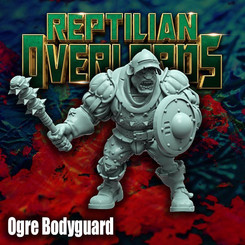 Fantasy Ogre Bodyguard by Reptilian Overlords, Fantasy Wargames Ogre Mercenary, Imperial Ogre
