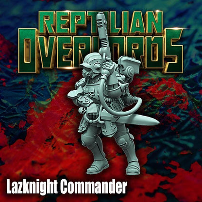 Lazknight Squad, Elite Space Empire Fighting Force, Sci-Fi Wargames Miniatures by Reptilian Overlords, Grimdark Compatible