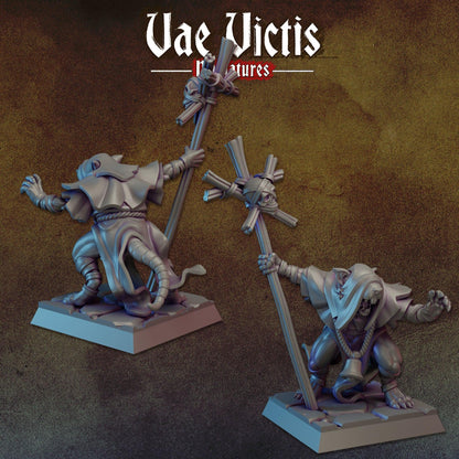 Ratkin Warband Miniatures, Field Surgeon, Drummer, Noble Fighter, Vae Victis