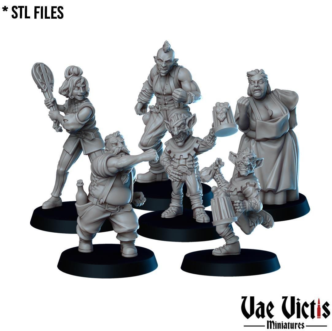 Bar Brawl, Adventurers and Mercenaries by Vae Victis, perfect for Fantasy Wargames and Tabletop RPGs