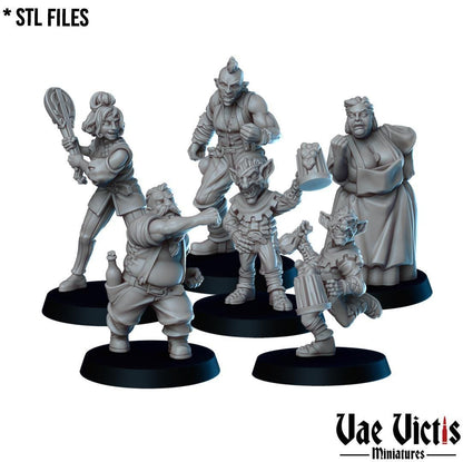 Bar Brawl, Adventurers and Mercenaries by Vae Victis, perfect for Fantasy Wargames and Tabletop RPGs
