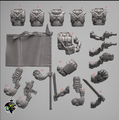 Spacenam Command set, Modular Jungle Fighters Bits by Reptilian Overlords