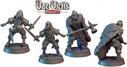 Daring Adventurers, Cursed City Mercenaries by Vae Victis, perfect for Fantasy Wargames and Tabletop RPGs