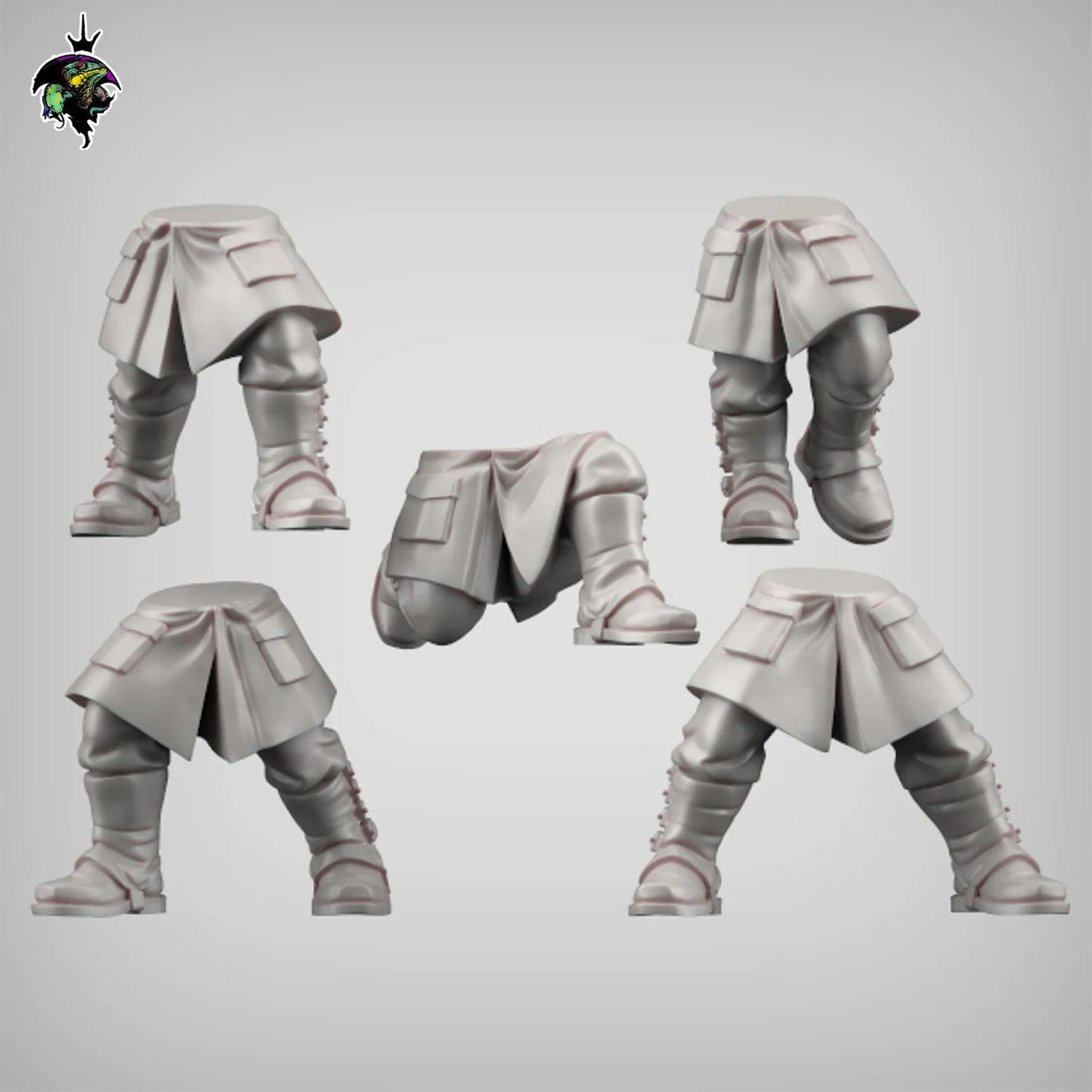 Medium Coat Legs set, Modular Sci-Fi Guardsmen Miniatures by Reptilian Overlords, Guardsmen Bits for Sci-Fi Wargames