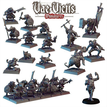 Ratkin Warband Miniatures, Vae Victis, Fantasy Wargame RPG