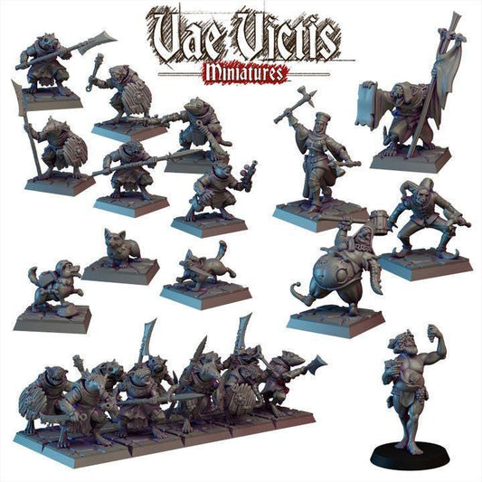 Ratkin Warband Miniatures, Vae Victis, Fantasy Wargame RPG