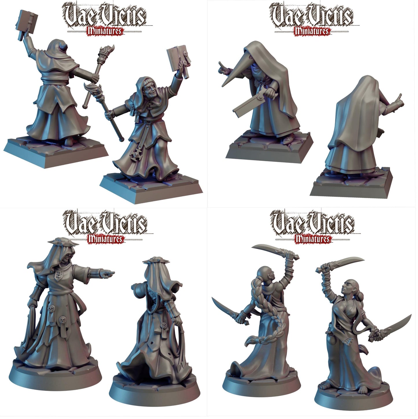 Ladies of the Cloth, Adventurers, Civilians and Mercenaries by Vae Victis, perfect for Fantasy Wargames and Tabletop RPGs