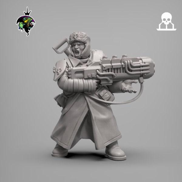 Spacenaz Specials Team , Valhalla Ice Warriors Specialist Gunners Sci-Fi Wargames Miniatures by Reptilian Overlords
