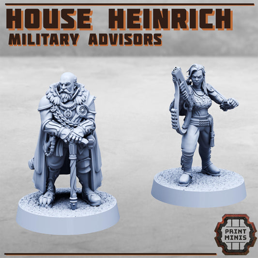 House Heinrich - Military Advisors -  Sci-Fi Grimdark Mercenaries by Print Minis