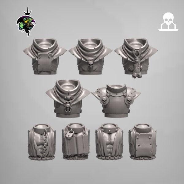 Modular Flagellants, Warrior Priests and Zealots, Witch Hunter Warband. Fantasy Miniatures by Reptilian Overlords, perfect for Wargames
