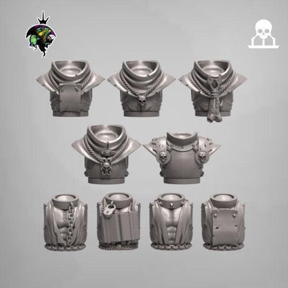 Modular Flagellants, Warrior Priests and Zealots, Witch Hunter Warband. Fantasy Miniatures by Reptilian Overlords, perfect for Wargames