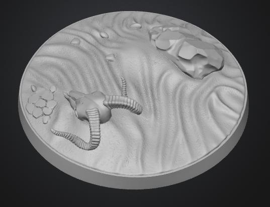 25mm Tabletop Base Desert Style