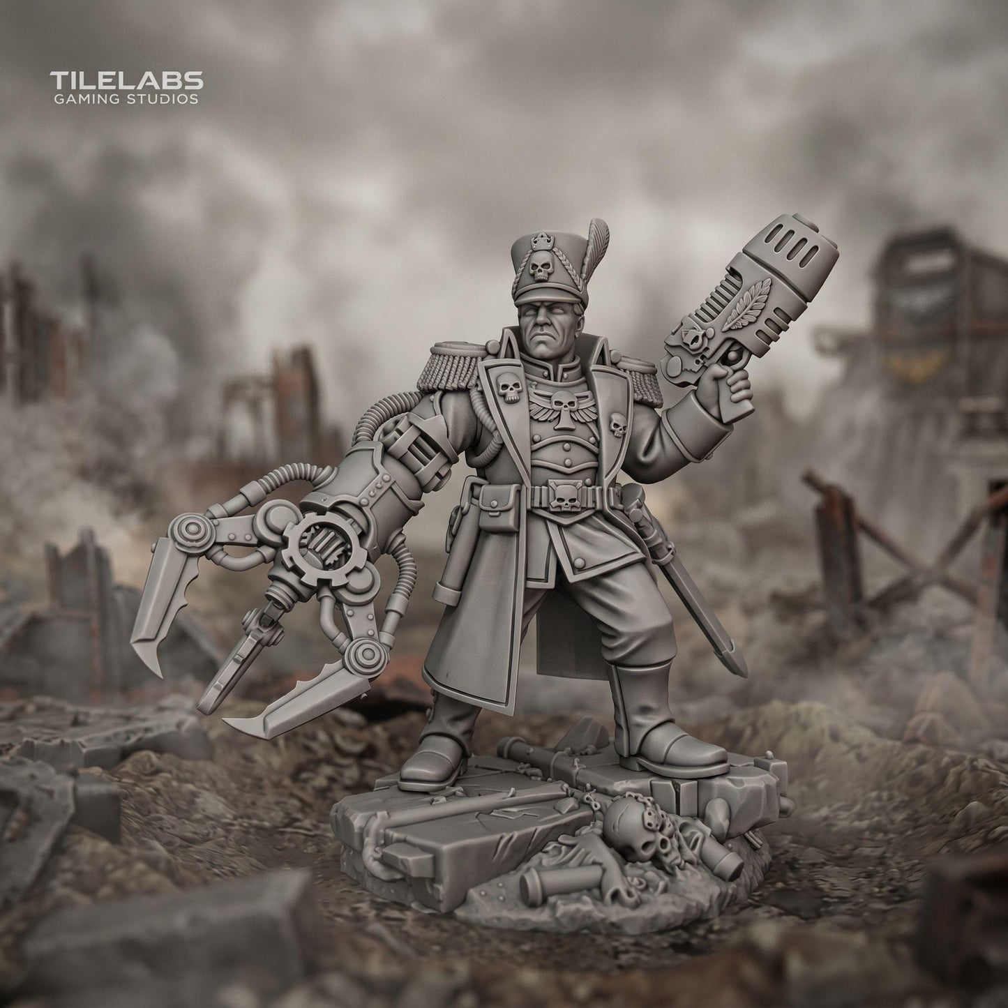Industrial Steel Batallion Commissar with Power Claw