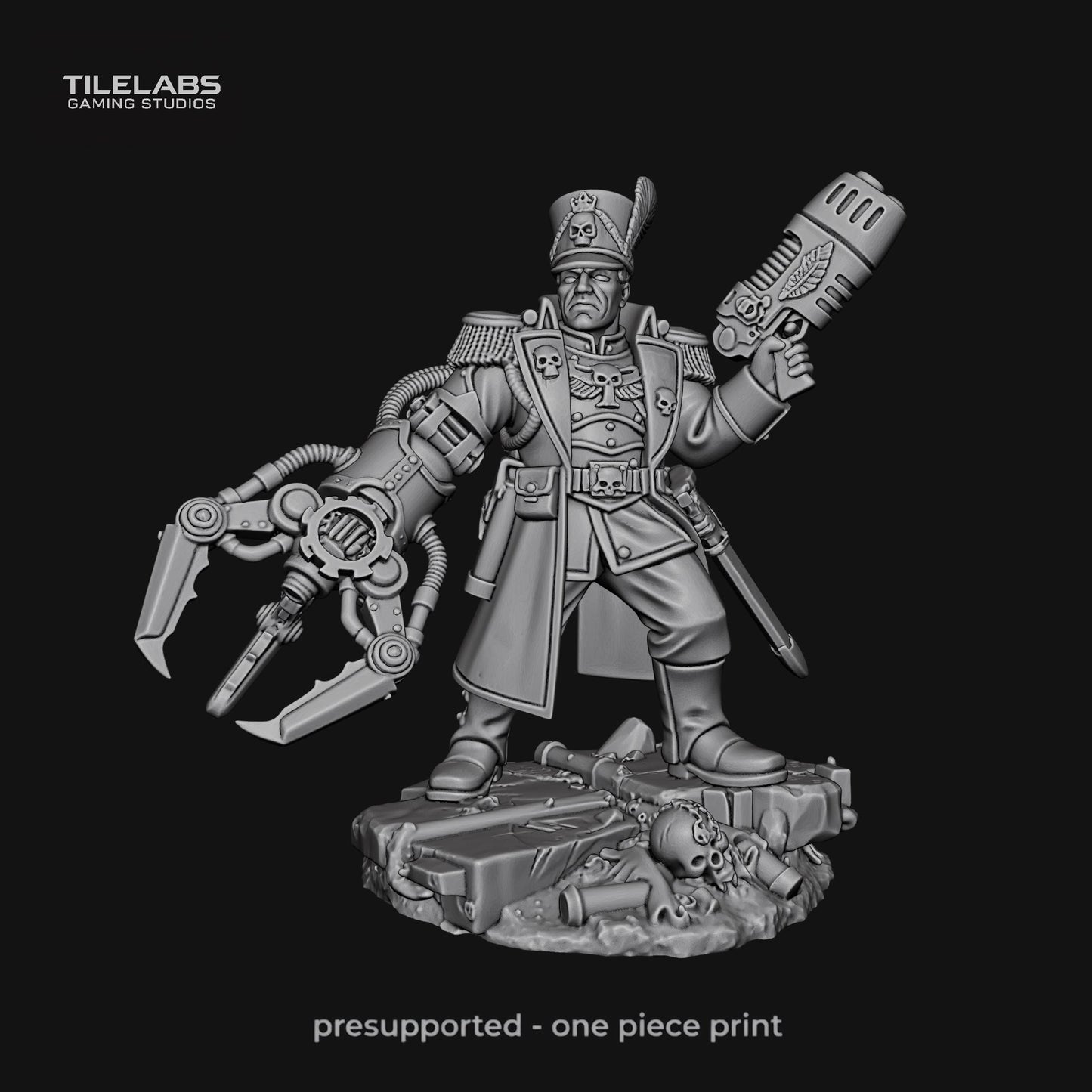 Industrial Steel Batallion Commissar with Power Claw